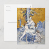 Allegorie van de tijd (1896) door Luc-Olivier Mers Feestdagenkaart (Voorkant / Achterkant)