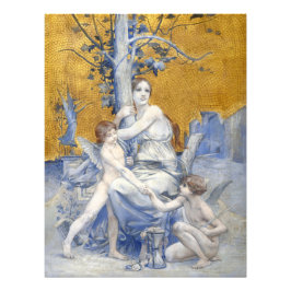 Allegorie van de tijd (1896) door Luc-Olivier Mers Foto Afdruk