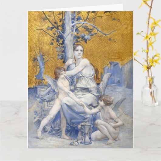 Allegorie van de tijd (1896) door Luc-Olivier Mers Kaart (Gele Bloem)