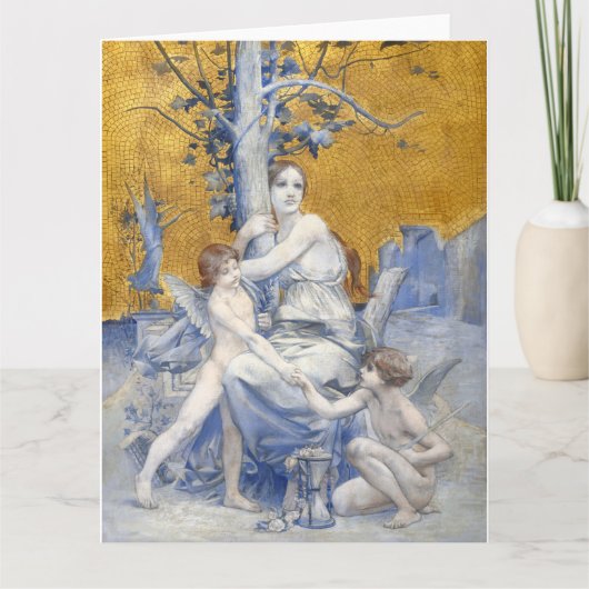 Allegorie van de tijd (1896) door Luc-Olivier Mers Kaart (Voorkant)