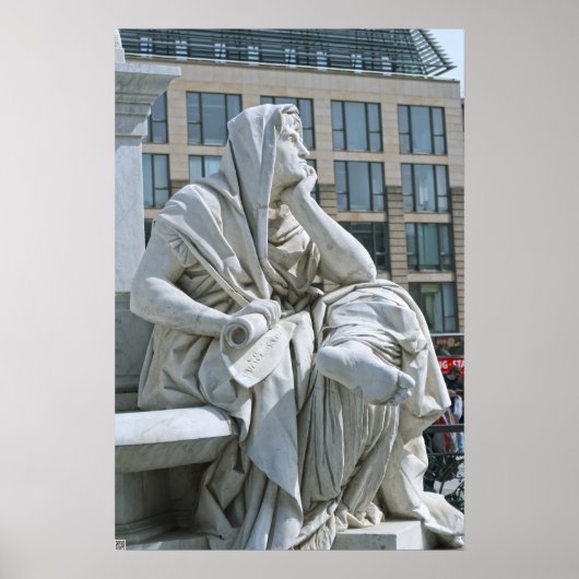 Allegorie van Filosofie van Schiller Monument in B Poster (Voorkant)