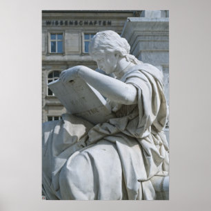 Allegorie van Geschiedenis van Schiller Monument i Poster