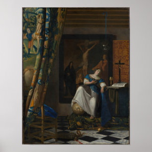 Allegorie van het katholieke geloof - Vermeer Poster
