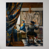 Allegorie van het Schilderen | Johannes Vermeer | Poster (Voorkant)