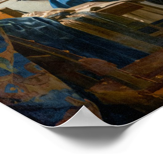 Allegorie van het Schilderen | Johannes Vermeer | Poster (Hoek)