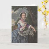 Allegorie van Juni - Wenskaart Kaart (Gele Bloem)