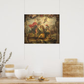 Allegorie van katholiek Oostenrijk aangevallen Poster (Keuken)