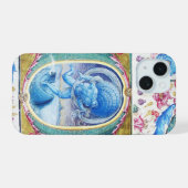 ALLEGORIE VAN WIND ANTIEKE BLOEMEN MINIATUUR MONOG iPhone 15 CASE (Achterkant horizontaal)