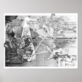 Allegorie van wraak en goddelijke gerechtigheid poster