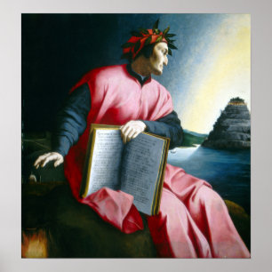 Allegorisch portret van Dante Poster