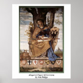 Allegorische afbeelding van Germania door Veit Phi Poster (Voorkant)