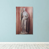 Allegorische kerkfiguur die een krijgsraad vasthou canvas afdruk (Insitu (Houten vloer))