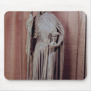 Allegorische kerkfiguur die een krijgsraad vasthou muismat