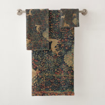 Allegorische millefleurs Bosbouw met dieren