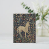 Allegorische "Millefleurs" Bosbouw met dieren Briefkaart (Staand voorkant)