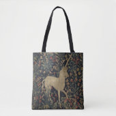 Allegorische "Millefleurs" Bosbouw met dieren Tote Bag (Voorkant)