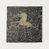 Allegorische "Millefleurs" Bosbouw met dieren Wandkleed (Voorkant (horizontaal))