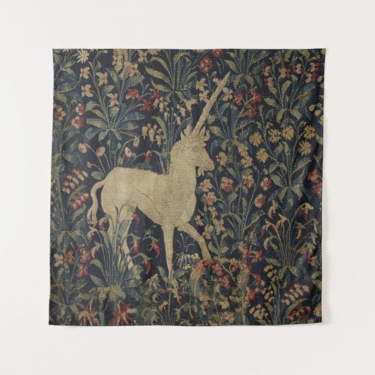 Allegorische "Millefleurs" Bosbouw met dieren Wandkleed (Voorkant)