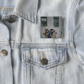 Allegorische scène vierkante button 5,1 cm (In situ)