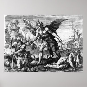 Allegorische weergave van de tijd - Raphael Poster