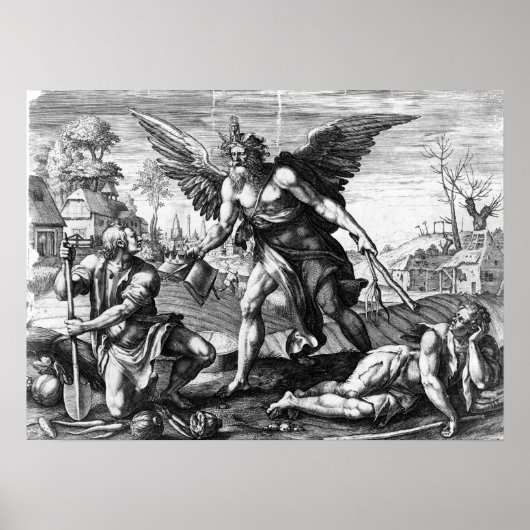 Allegorische weergave van de tijd - Raphael Poster (Voorkant)