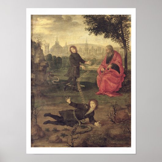 Allegory, c.1485-90 (olie op het paneel) poster (Voorkant)