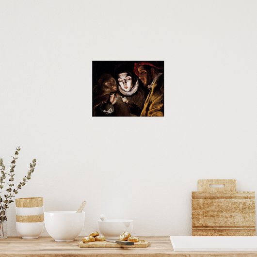 Allegory met Boy Lighting Candle van El Greco Poster (Keuken)