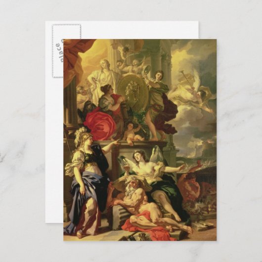 Allegory of a Reign, 1690 Briefkaart (Voorkant / Achterkant)