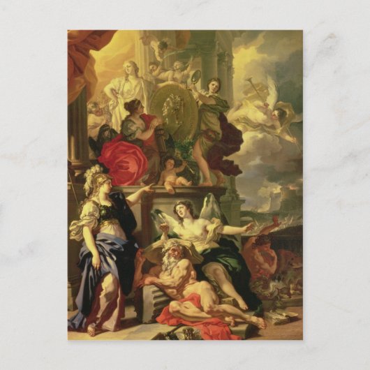 Allegory of a Reign, 1690 Briefkaart (Voorkant)