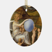 Allegory of Changing Fortune, of Melancholy (olie Keramisch Ornament (Rechts)