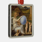 Allegory of Changing Fortune, of Melancholy (olie  Metalen Ornament (Rechts)