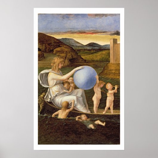 Allegory of Changing Fortune, of Melancholy (olie Poster (Voorkant)