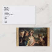 Allegory of Courtship Visitekaartje (Voorkant / Achterkant)