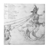 Allegory of eloquence van Albrecht Durer Tegeltje (Voorkant)