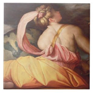 Allegory of Geography Tegeltje