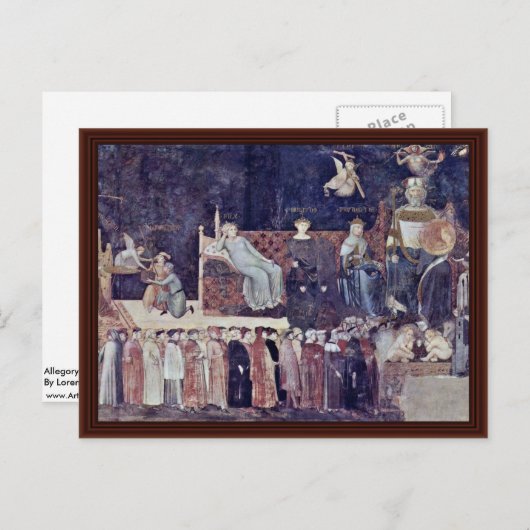 Allegory of Good Government Briefkaart (Voorkant / Achterkant)