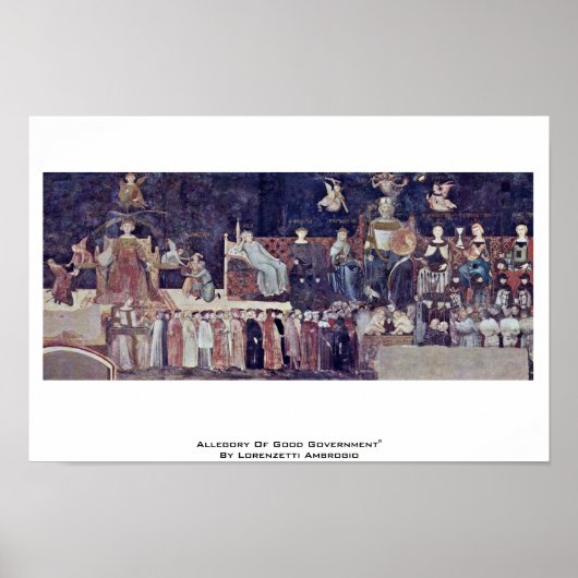 Allegory of Good Government Poster (Voorkant)