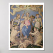 Allegory of Happiness, c.1567 (olie op koper) Poster (Voorkant)