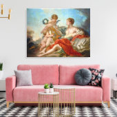 Allegory of Music van François Boucher Canvas Afdruk (Insitu (Woonkamer))