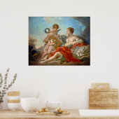 Allegory of Music van François Boucher Poster (Keuken)