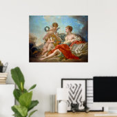 Allegory of Music van François Boucher Poster (Thuiskantoor)