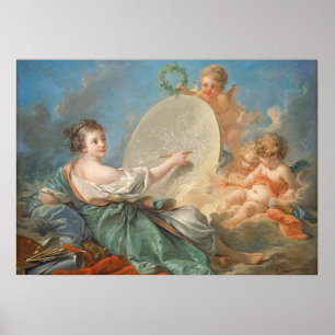 Allegory of Painting, 1765 (olie op doek) Poster