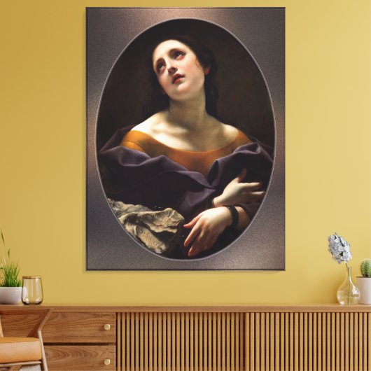 Allegory of Patience van Carlo Dolci Canvas Afdruk (Insitu (Woonkamer))
