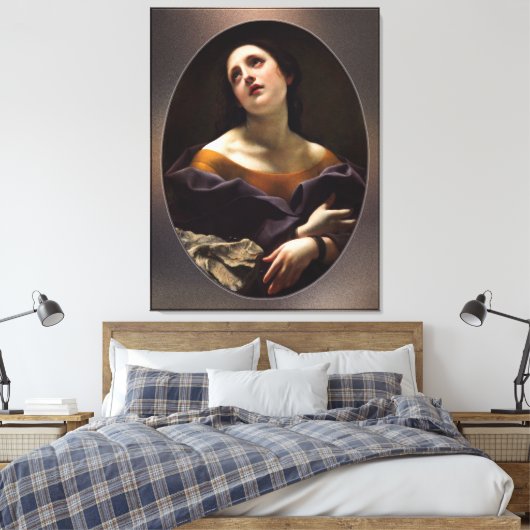 Allegory of Patience van Carlo Dolci Canvas Afdruk (Insitu (Slaapkamer))