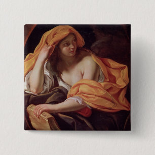 Allegory of Philosophy Vierkante Button 5,1 Cm