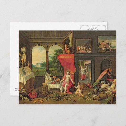 Allegory of Taste Briefkaart (Voorkant / Achterkant)