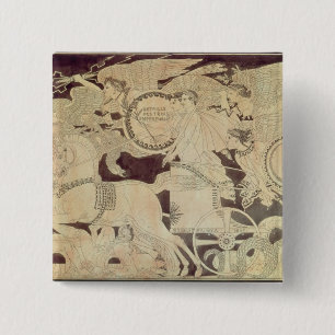 Allegory of the Battle of Austerlitz Vierkante Button 5,1 Cm
