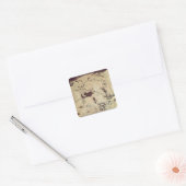 Allegory of the Battle of Austerlitz Vierkante Sticker (Envelop)