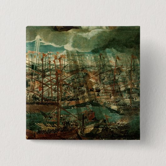 Allegory of the Battle of Lepanto Vierkante Button 5,1 Cm (Voorkant)