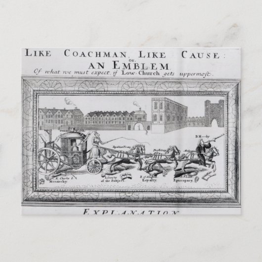 Allegory of the Dangers of Low Church Briefkaart (Voorkant)